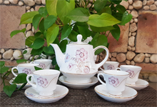 Bộ trà hoàng cung - Công Ty TNHH Gốm Sứ Thành Trung